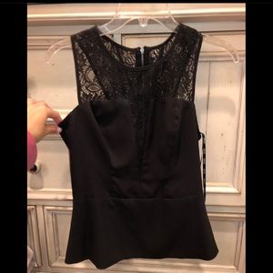 lacey peplum blouse